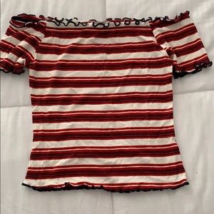 Stripped Charlotte Russe off the shoulder top.